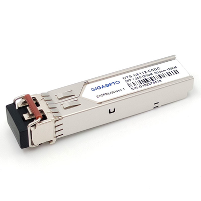 이중 통신 SFP 송수신기 모듈  1.25G 1000BASE CWDM 1270 1610nm 120 킬로미터  LC SMF DOM