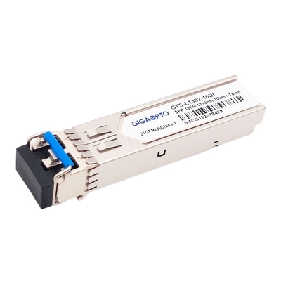 155Mbps 1310nm 10 킬로미터 100BASE LX SFP 광 전송부 인더스트리얼 SMF 두 부분으로 되 LC DOM