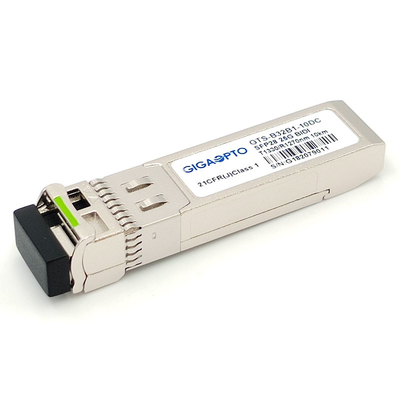 SFP28 25GBASE 양방향성 SFP 모듈 1330nm TX 1270nm RX 10 킬로미터 단순한 LC SMF DOM