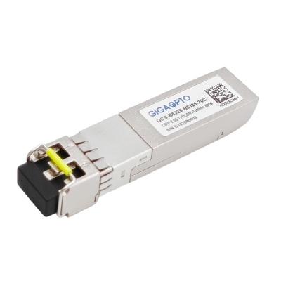 2.5Gbps 소형 SFP 이원적이 BIDI 송수신기 Tx 1310nm Rx 1550nm LC 20 킬로미터 DOM
