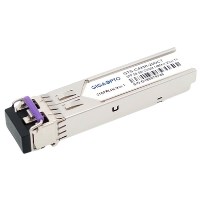 3Gbps DVI 화면 SFP 송수신기 CWDM 단일 송신기 MSA 1270nm-1610nm 20 킬로미터 SMF LC DDM