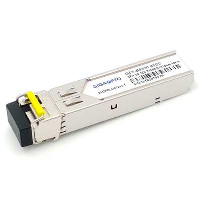 SD/HD/3G-SDI LC SMF DDM을 위한 3Gbps MSA SMPTE SFP 비디 TX1550nm RX1310nm 40 킬로미터 송신기 수신기 모듈