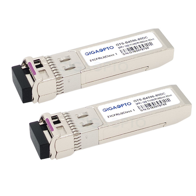 10Gbps 시스코 호환 송수신기 1490nm TX / 1550nm SFP-10G-BX80U