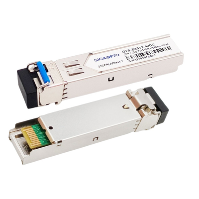 시스코 GLC-BX40-U를 위한 1.25G TX1310nm RX1550nm BIDI SFP 송수신기 40 킬로미터 SMF LC DOM