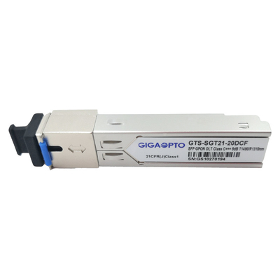 SFP GPON OLT 송수신기 등급 D 8dBm 송신 전력 광학 모듈 DDM