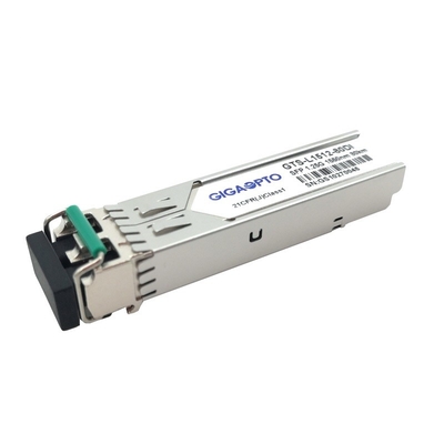 1000BASE ZX 1.25G SFP 1550nm 80 킬로미터 산업적 두 부분으로 된 LC SMF DOM 송수신기 모듈