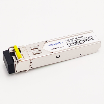 1000BASE-BX 1.25G BiDi SFP 트랜시버 40km TX1550nm/RX1310nm LC SMF DOM 모듈