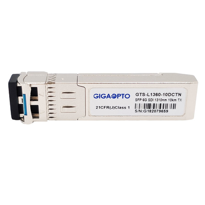6G SDI SMPTE SFP 1310nm 10 킬로미터 SMF LC 단일 송신기 모듈 MSA