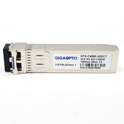6G SDI 단일 송신기 모듈 1270nm-1450nm CWDM 20 킬로미터 LC DOM MSA