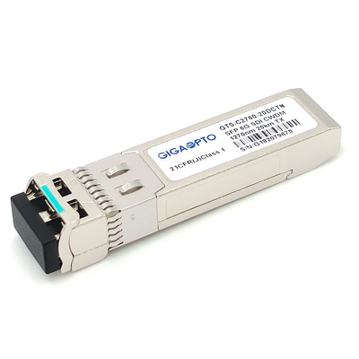 6G SDI SMPTE CWDM SFP 1270nm-1450nm 20 킬로미터 SMF LC 단일 송신기 모듈 논-MSA