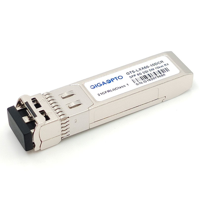 6G SDI SMPTE SFP 핀 10 킬로미터 SMF LC 단일 수신기 모듈 MSA