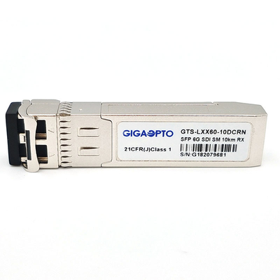 6G SDI SMPTE SFP 핀 10 킬로미터 SMF LC 단일 수신기 모듈 논-MSA