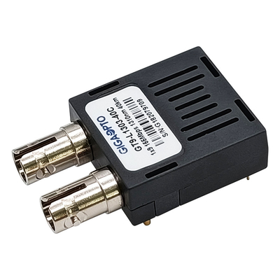 LVPECL PECL 1x9 광 전송부 155Mbps 40 킬로미터 1310nm SMF 두 부분으로 된 SC FC ST 송수신기 모듈