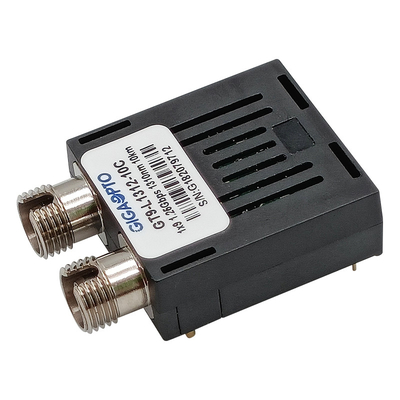 1.25Gbps 단일 파이버 1x9 광 송수신기 모듈 SMF 1310nm 10 킬로미터 두 부분으로 된 SC FC ST LVPECL PECL