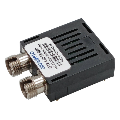 1x9 2.5Gbps 850nm 550m MMF LVPECL PECL 송수신기 모듈  두 부분으로 된 SC FC 거리