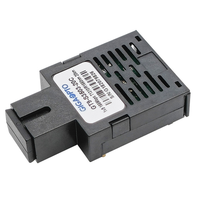 단일 파이버 1x9 송수신기 155Mbps BIDI TX1310nm RX1550nm 20 킬로미터 SMF 송수신기 모듈 단일 SC FC ST