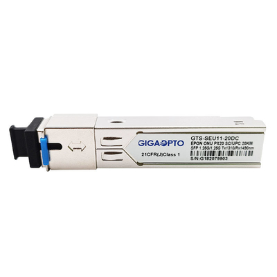 1.25G ONU 에폰 SFP 모듈 PX20 TX1310nm/RX1490nm 20 킬로미터 SC SFP UPC