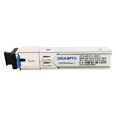 1.25Gbps 에폰 ONU SFP 모듈 20 킬로미터 PX20 TX1310nm RX1490nm SFP LC 송수신기