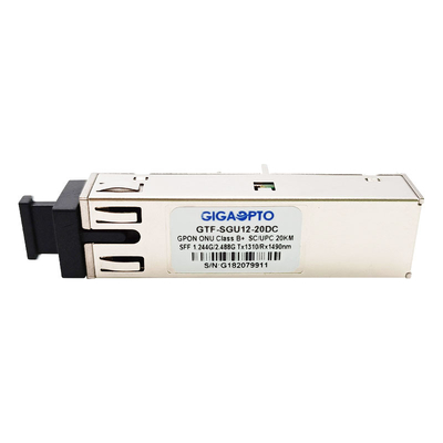 클래스 B+ GPON ONU 송수신기 SFF 2x10 SC UPC 수용부 폭발 TX 1310nm 1.244G RX 1490nm 2.488G