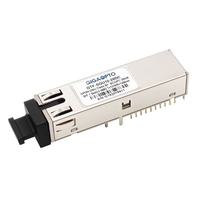 클래스 B+ GPON ONU 송수신기 SFF 2x10 SC UPC 수용부 폭발 TX 1310nm 1.244G RX 1490nm 2.488G