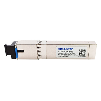 XGPON ONU N1 SFP+ 송수신기 모듈 Tx2.488G /Rx 9.953G 1270nm 1577nm SMF  SC UPC 20 킬로미터
