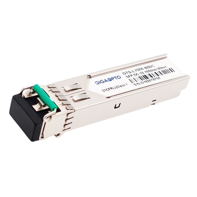 SFP OC-12/STM-4 622Mbps SONET / SDH 1550nm 80 킬로미터 송수신기 모듈 LC SMF DOM
