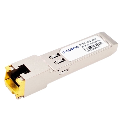 구리 SFP 10/100/1000BASE-T 100m SGMII Cat 6/6a RJ-45 광 송수신기 모듈
