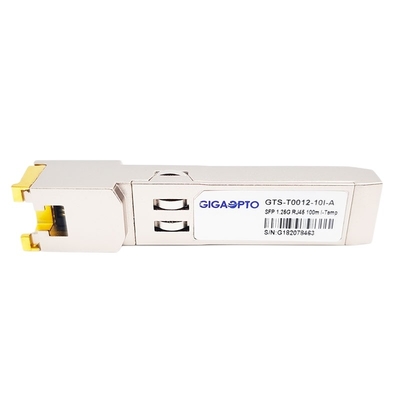 1000Mbps 단일모드 SFP 광 송수신기 모듈 1000BASE Ｔ 구리 RJ-45 100m 인더스트리얼