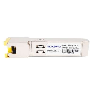1000Mbps 단일모드 SFP 광 송수신기 모듈 1000BASE Ｔ 구리 RJ-45 100m 인더스트리얼