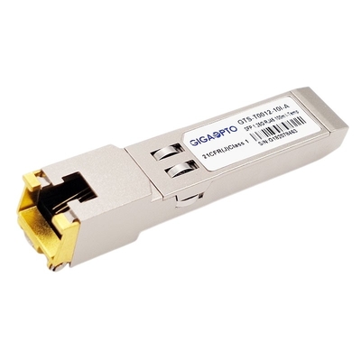 1000Mbps 단일모드 SFP 광 송수신기 모듈 1000BASE Ｔ 구리 RJ-45 100m 인더스트리얼