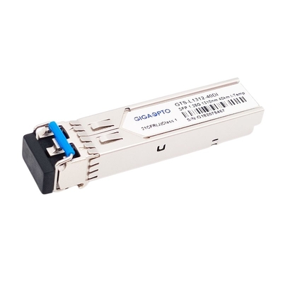 1.25G 1000BASE EX 산업적이 SFP 송수신기 1310nm 40 킬로미터 SMF 두 부분으로 되 LC DOM 모듈