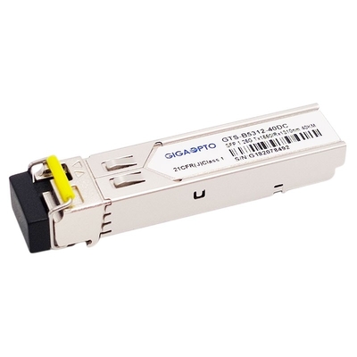 1000BASE BX 1.25G 비디 SFP 송수신기 TX1550nm SFP 1.25G 1310nm 40 킬로미터 LC SMF DOM  모듈