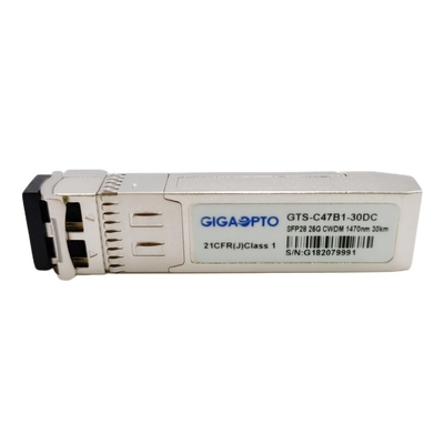 LC SMF 단일모드 송수신기 파이버 모듈 DOM 25GBASE ERL CWDM SFP28 1470nm 1570nm 30 킬로미터