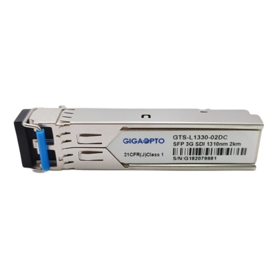 화면 병적이 패턴과 3G SDI SMPTE SFP 1310nm 2 킬로미터 SMF 송수신기 모듈 이중 통신 LC DOM MSA 핀 배치