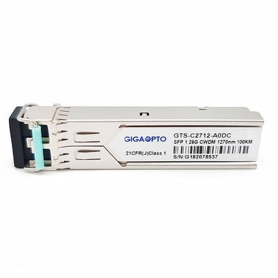 1.25G 1270 ~1610nm 100 킬로미터 1000BASE CWDM SFP  송수신기 모듈 SMF DOM 두 부분으로 되 LC