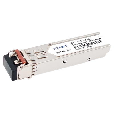 1.25G 1270 ~1610nm 100 킬로미터 1000BASE CWDM SFP  송수신기 모듈 SMF DOM 두 부분으로 되 LC