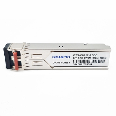 1.25G 1270 ~1610nm 100 킬로미터 1000BASE CWDM SFP  송수신기 모듈 SMF DOM 두 부분으로 되 LC