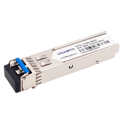 100BASE LX 155Mbps SFP 광 전송부 20 킬로미터 SMF 두 부분으로 되 LC DOM Tx 1310nm Rx 1550nm