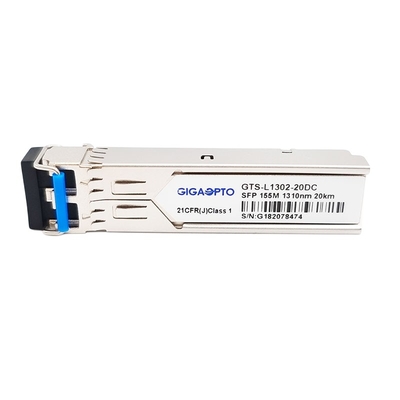 100BASE LX 155Mbps SFP 광 전송부 20 킬로미터 SMF 두 부분으로 되 LC DOM Tx 1310nm Rx 1550nm