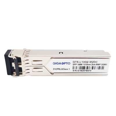 기가비트 이더넷 SFP 공항을 위한 100BASE FX SGMII SFP 송수신기 1310nm MMF 2 킬로미터 LC DOM 모듈