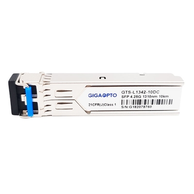 4G 광섬유 채널 모듈 SFP 1310nm 10 킬로미터 SMF 두 부분으로 되 LC DOM 4.25G 송수신기 모듈