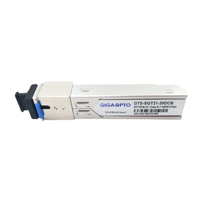 OLT GPON SFP 송수신기 클래스 B+ TX 1490nm 2.5G RX 1310nm 1.25G 20 킬로미터 SC DDM 송수신기 모듈