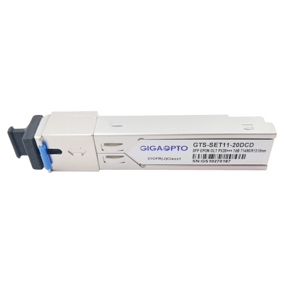 OLT SFP 에폰 Px20+++ PX40 7dBm SFP 1.25G TX1490nm/RX1310nm 20 킬로미터 송수신기 모듈