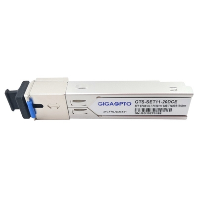 9dBm 에폰 SFP 모듈  PX20+++ OLT 1.25G PX40 TX1490nm RX1310nm 20 킬로미터 송수신기 모듈