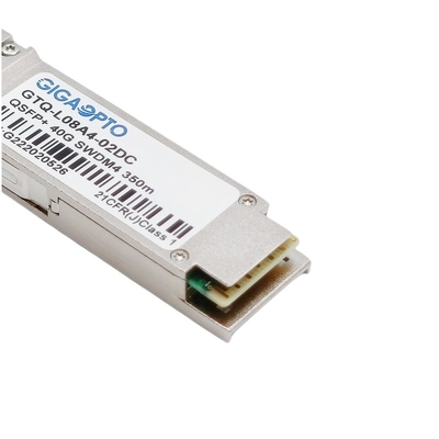 40GBASE SWDM4 QSFP+ 850nm~940nm MMF 광 전송부 350m DOM 두 부분으로 된 LC