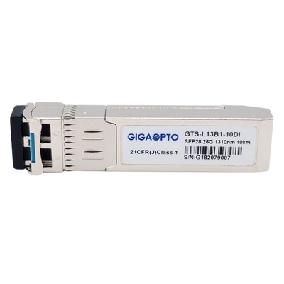 SMF 1310nm 25G LR SFP28 광 전송부 DOM 10 킬로미터
