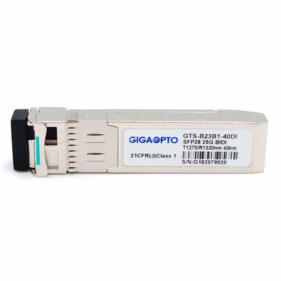 듀얼 CDR SFP28 광 전송부 1270nm TX 1310nm RX 40 킬로미터 SFP28 25G BX 40 나