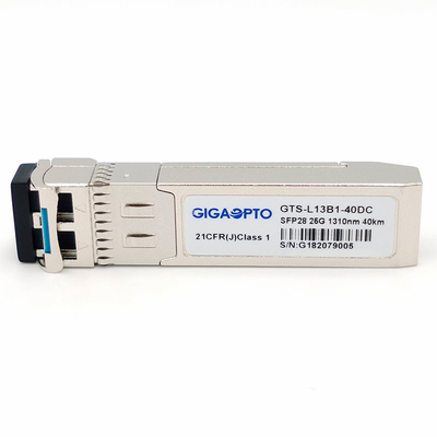 25GBASE ER SFP28 광 전송부 1310n 40 킬로미터 광학 모듈 EML APD SMF LC DOM