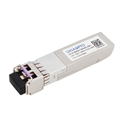 2x 155Mbps 1310nm 1490nm 소형 SFP BIDI 송수신기 LC 40 킬로미터 DOM