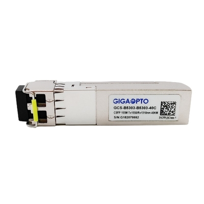 100BASE BX CSFP 이원적이 BIDI 40 킬로미터 TX1550nm RX1310nm SM 송수신기 LC DOM